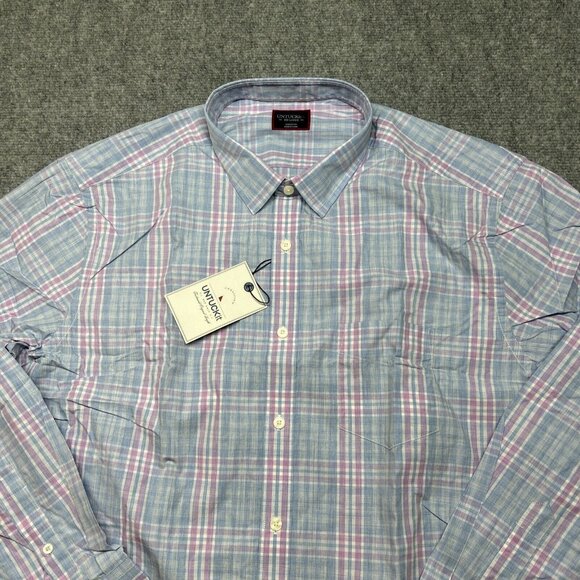 UNTUCKit Lombardy Shirt Mens 2XL Multicolor Plaid Long Sleeve Button Up New - Picture 4 of 13